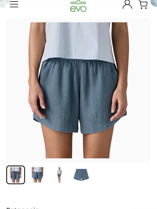 Patagonia Pants - Patagonia Garden Island Women's Elastic-Waist Blue Shorts Women’s Small